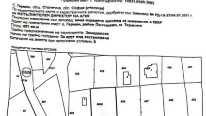 Продава ПАРЦЕЛ, с. Герман, област София-град в Парцели в с. Герман ...