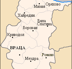Област Враца - Градовете в България