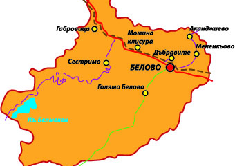Местоположение - Община Белово - Официален сайт